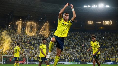 Ronaldo trở thành tay săn bàn vĩ đại nhất của Al Nassr tại Saudi Pro League với 104 bàn thắng