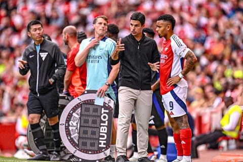 Trước khi tới Barca, Jesus đã không còn nằm trong kế hoạch của HLV Mikel Arteta. Ảnh: Now Arsenal