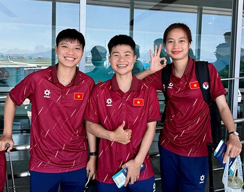 ĐT nữ Việt Nam đã lên đường sang Trung Quốc tập huấn chuẩn bị cho ASIAD 2026