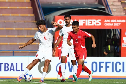 U20 Iran có bàn mở tỷ số ngay đầu hiệp 2. Ảnh: VFF