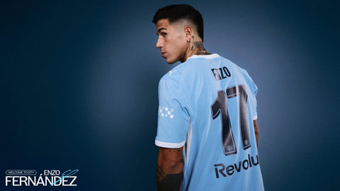 Enzo Fernandez nhận áo số 17 tại Man City