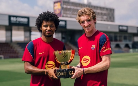 Gordon và Adeyemi sẽ không thể khỏa lấp khoảng trống trên hàng công Barca. Ảnh: FC Barcelona