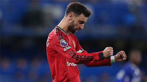 Bruno Fernandes trong màu áo MU