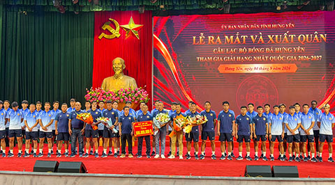 CLB Hưng Yên ra mắt, đặt mục tiêu thăng hạng V.League