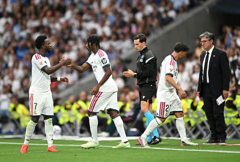 Diomande mới được đưa vào sân từ ghế dự bị trong 3 trận đầu mùa - Ảnh: @RealMadrid__HQ
