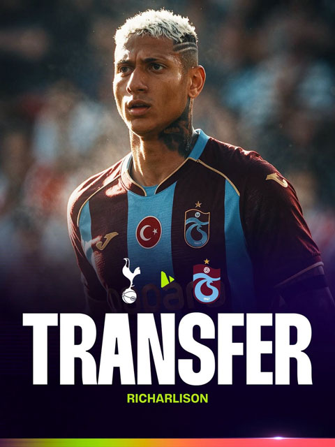 Richarlison trên đường gia nhập Trabzonspor - Ảnh: Sporty TV