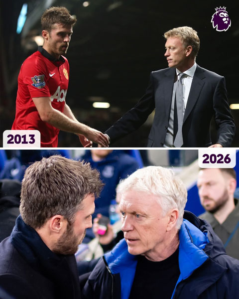 Carrick bất lực khi đối đầu thầy cũ Moyes - Ảnh: @RDmania08