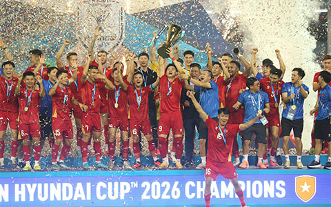 ĐT Việt Nam ăn mừng chức vô địch AFF Cup 2026