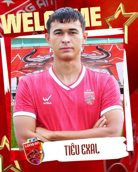 Tiêu Exal đầu quân cho Long An