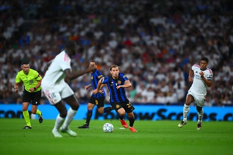 Dù chiến thắng, Real Madrid đã để Inter kiểm soát bóng quá nhiều. Ảnh: One Football