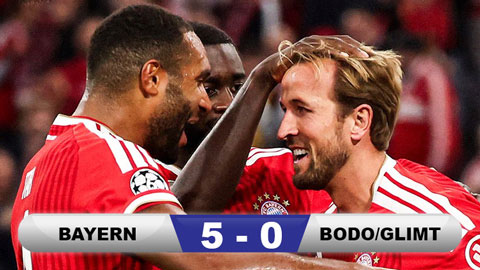  Kết quả Bayern 5-0 Bodo Glimt: Hùm xám ra quân thuận lợi