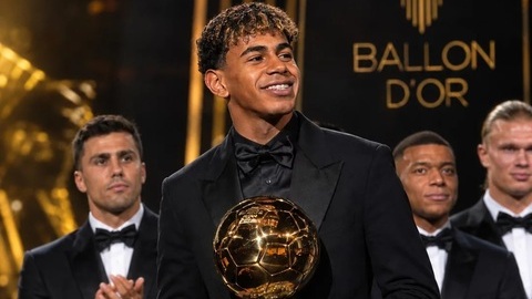  Barca lên chiến dịch ‘lobby’ Quả Bóng Vàng cho Lamine Yamal
