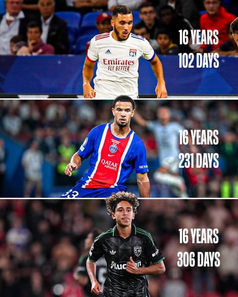 Sao trẻ của Lens vừa trở thành cầu thủ trẻ thứ ba ra mắt Champions League trong màu áo một CLB Pháp. Ảnh: X