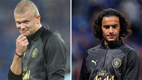 Bouaddi nói gì khi bị Haaland nhắc nhở trong lần đầu đá chính cho Man City?