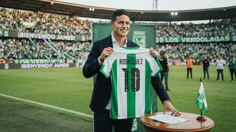 James ra mắt Atletico Nacional