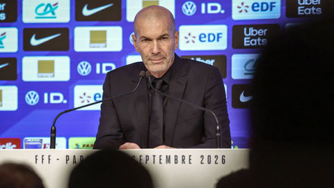 Zidane đã công bố danh sách triệu tập ĐT Pháp lần đầu tiên sau khi ngồi ghế HLV trưởng - Ảnh: AFP