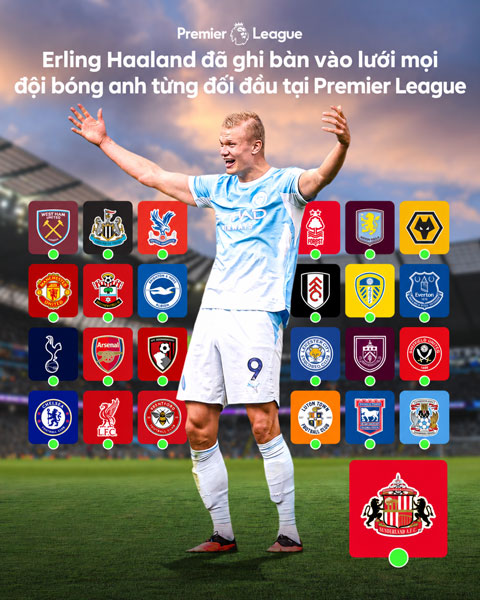 Haaland có cột mốc mới đáng tự hào - Ảnh: @premierleague