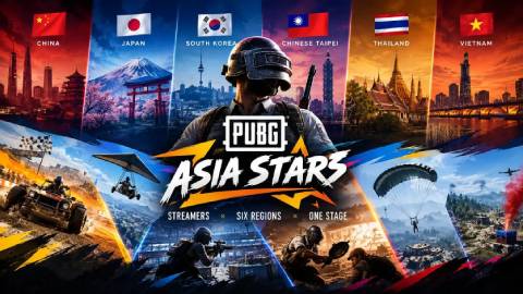 PUBG Asia Stars 2026 quy tụ 48 người chơi đến từ 6 khu vực