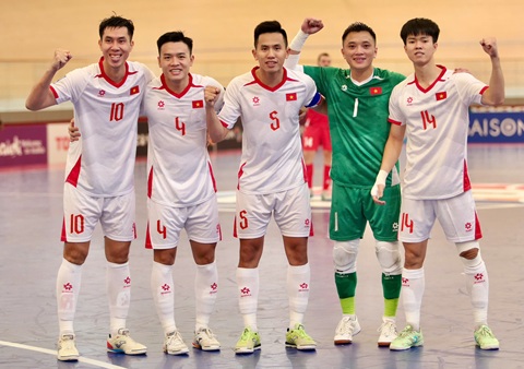 ĐT futsal Việt Nam tăng 2 bậc trên bảng xếp hạng futsal FIFA. Ảnh: Phan Hồng