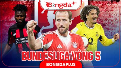 Lịch thi đấu vòng 5 Bundesliga 2026/27 trực tiếp ở đâu, kênh nào?