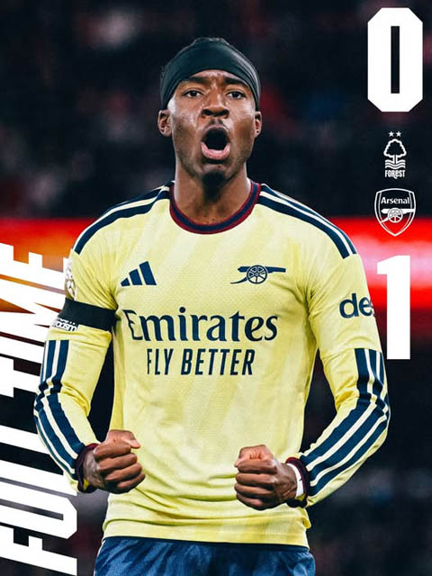 Arsenal thắng nhọc Nottingham 