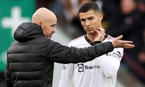 Ten Hag phê phán thái độ tập luyện của Ronaldo