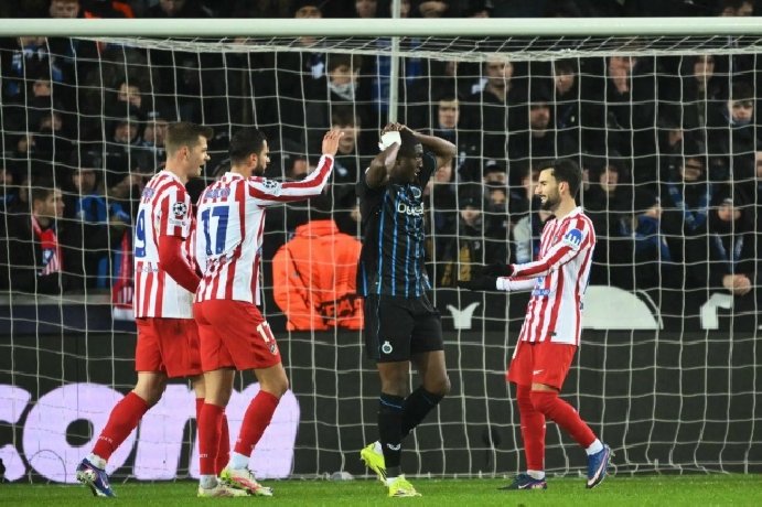  Nhật định phạt góc Atletico Madrid vs Club Brugge, 0h45 ngày 25/02