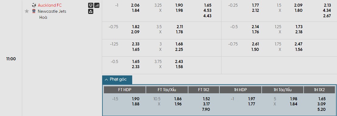 Nhật định phạt góc Auckland vs Newcastle Jets, 11h ngày 01/01 - Ảnh 1