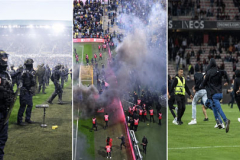 Ligue 1 hỗn loạn ở vòng cuối: CĐV tràn vào sân, pháo sáng và cảnh sát cơ động xuất hiện