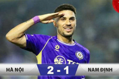 Hà Nội 2-1 Nam Định: Hoàng Hên tỏa sáng đưa Hà Nội vào Top 3