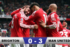 Kết quả Brighton 0-3 MU: Kết mùa mỹ mãn