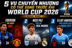 5 vụ chuyển nhượng có thể hoàn tất trước World Cup 2026
