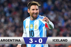 Kết quả Argentina 3-0 Iceland: Messi trở lại và tỏa sáng