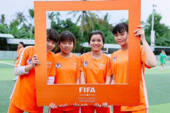 Những hình ảnh ấn tượng về Festival bóng đá nữ trẻ 2026 tại Đồng Tháp