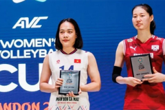 Võ Thị Kim Thoa vượt mặt Thanh Thúy ở AVC Cup 2026