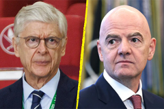 Wenger đối đầu với Infantino