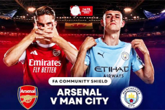 Siêu máy tính dự đoán tỷ số Arsenal vs Man City tại Siêu cúp Anh 2026