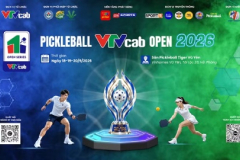 Giải Pickleball VTVcab OPEN 2026 quy tụ hơn 1.200 VĐV