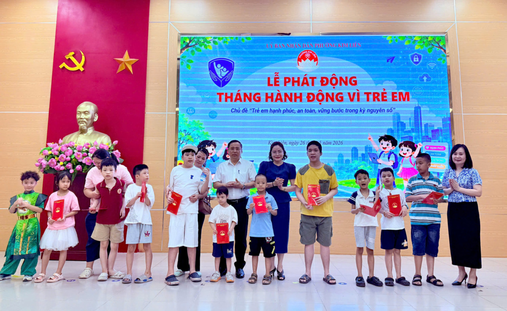 Phát động tháng hành động vì trẻ em năm 2026” của phường Kim Liên 2