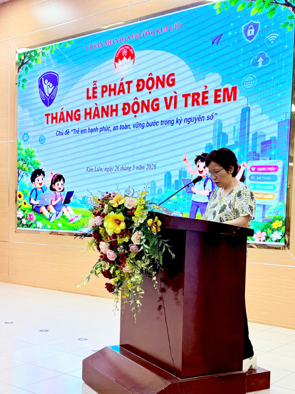 Phát động tháng hành động vì trẻ em năm 2026 của phường Kim Liên 4
