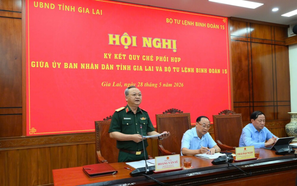 Gia Lai: Ký kết quy chế phối hợp giữa UBND tỉnh và Binh đoàn 15 3