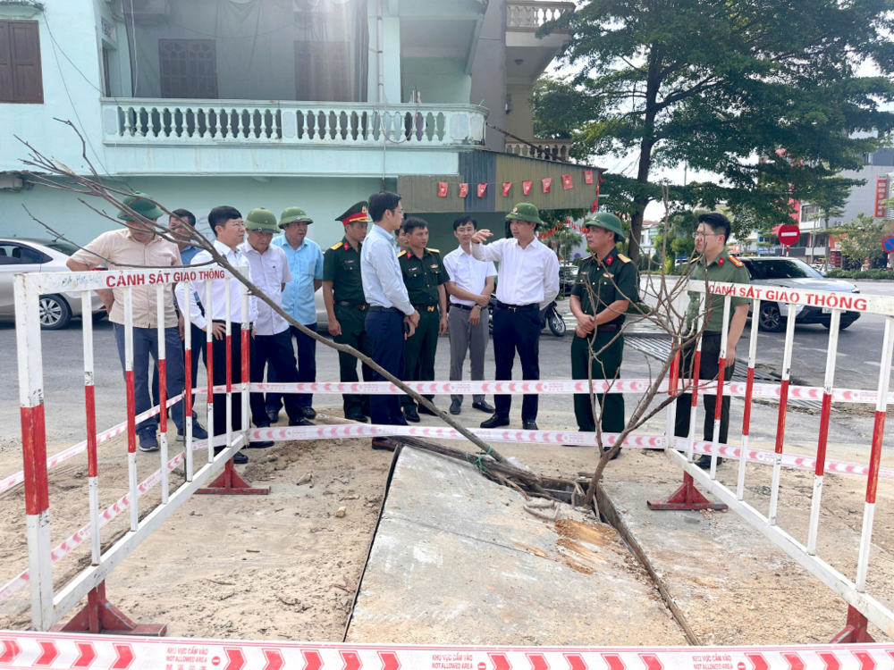 Quảng Ninh: Lãnh đạo tỉnh kiểm tra công tác phòng, chống ngập lụt tại một số địa phương  1